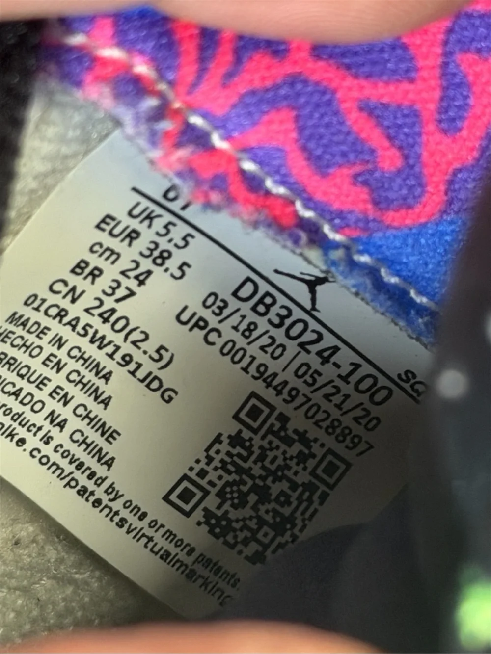 Air Jordan 5 Retro GS Alternate Bel-Air DB3024-100 Size 6Y